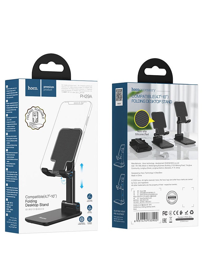 Hoco - Carry Desktop Holder For 4.7-10 Inches Mobiles Black - Image 1