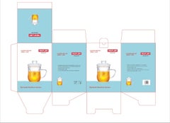 Neoflam Borosilicate Glass Tea Mug With Lid Clear 350ml  - Image 2
