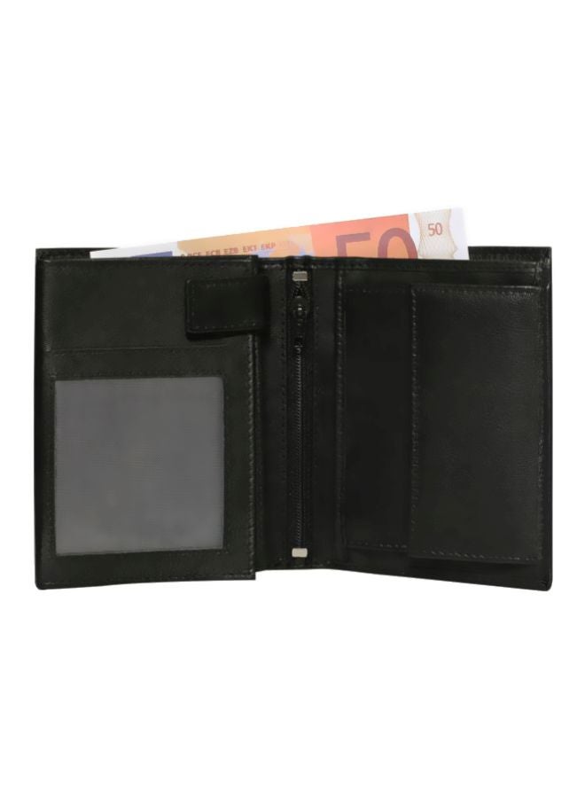 LAVERI LEATHER - Bi-Fold Men's Leather Wallet Black - Image 1