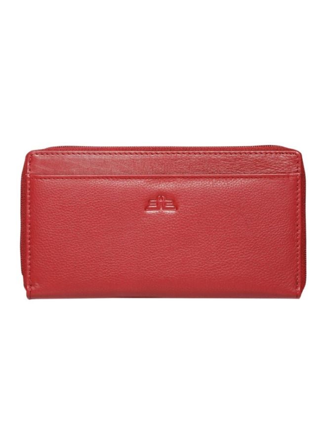 LAVERI LEATHER Leather Designer Wallet Red - Image 1