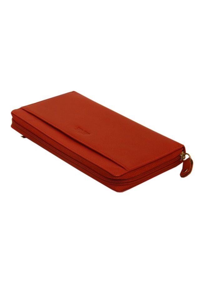 LAVERI LEATHER Leather Designer Wallet Red - Image 4