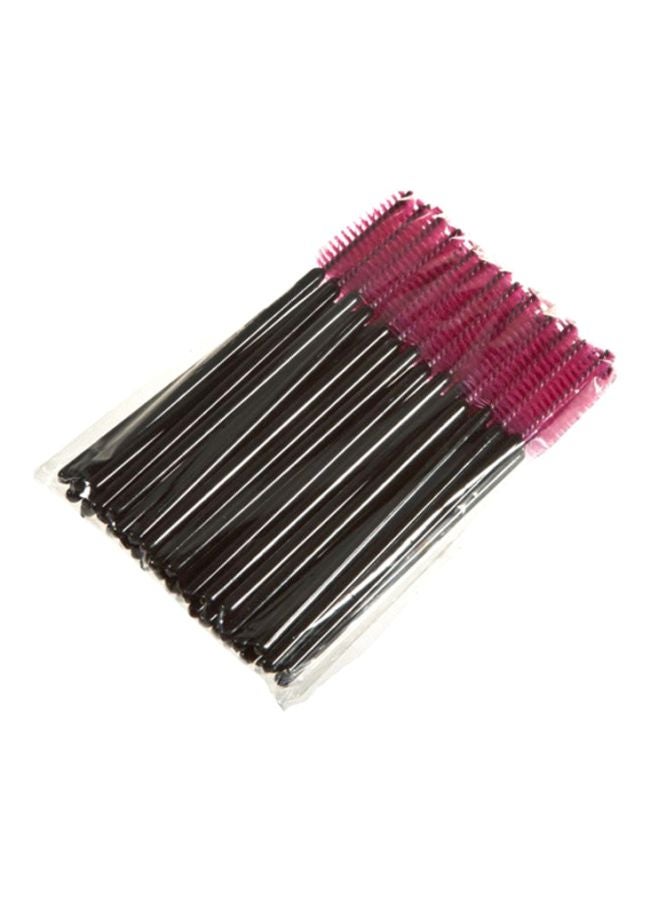 CYTHERIA 50-Piece One-Off Eyelash Brush Set Black/Pink  - Image 1