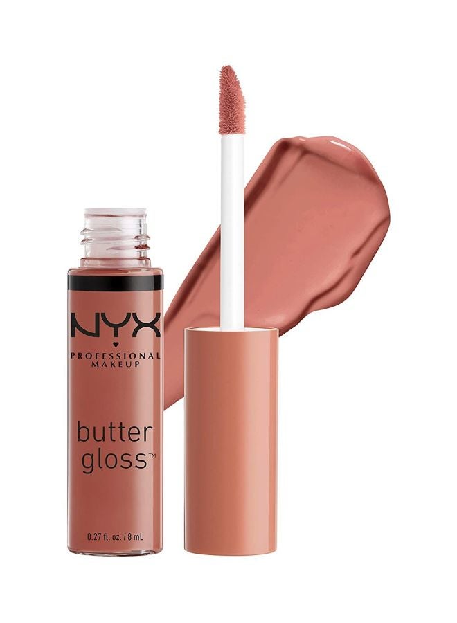 NYX PROFESSIONAL MAKEUP - Butter Gloss Lip Gloss Praline 16 (Deep Nude), 0.27 Fluid Ounce Praline - Image 1