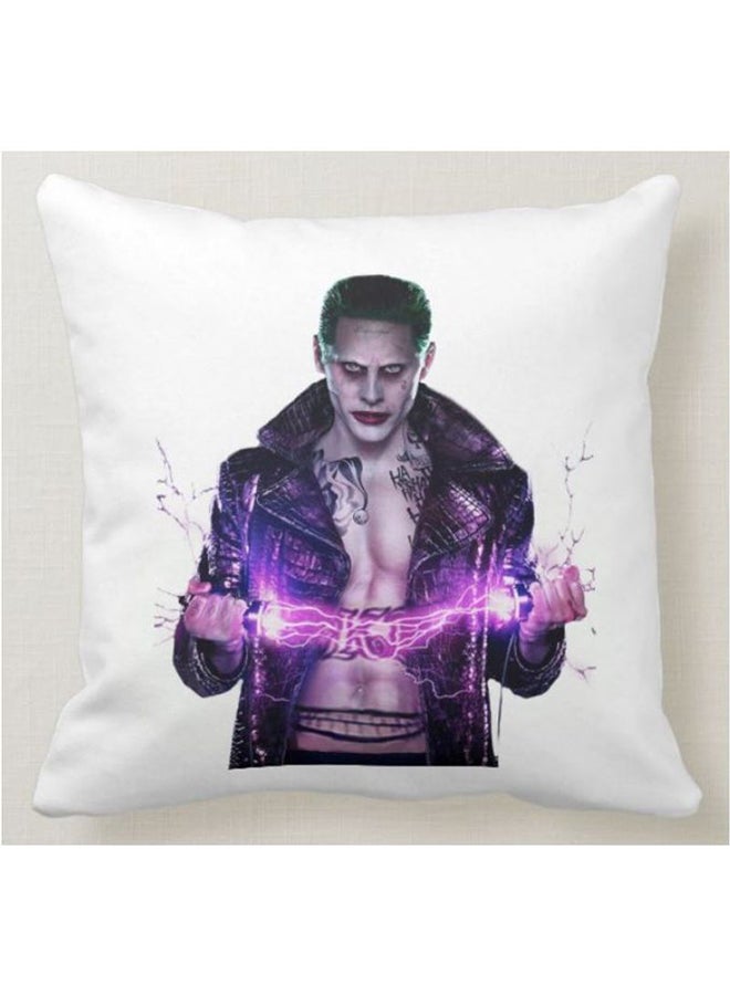 1st Piece The Joker Printed Decorative Pillow White 40x40cm  - Image 1