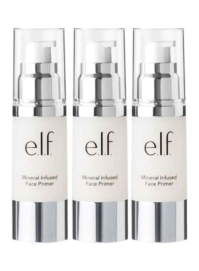 إلف طقم برايمر للوجه غني بالمعادن من 3 قطع أبيض - Image 1