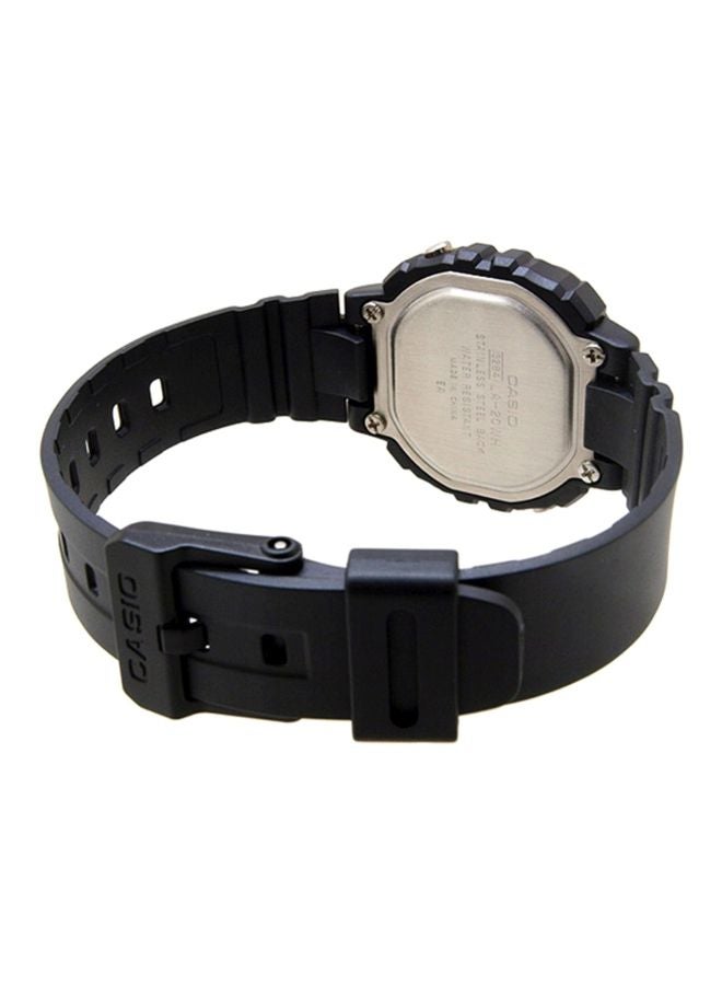 كاسيو ساعة يد إلومينيتور رقمية ومقاومة للماء طراز LA-20WH-1B - قياس 35 مم - لون أسود للنساء - Image 2