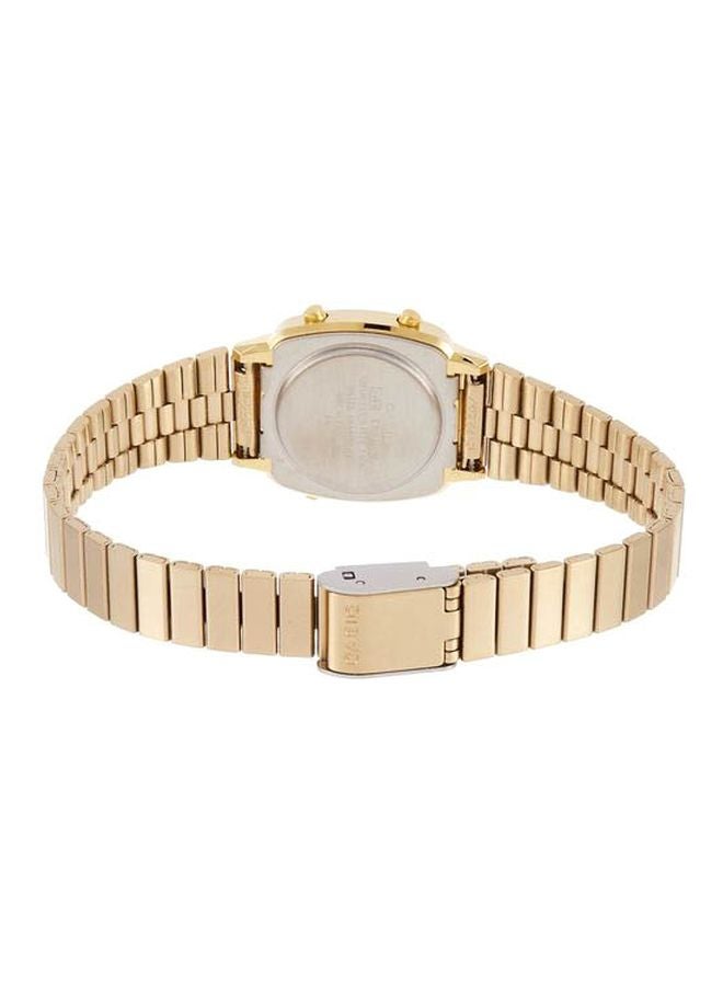CASIO Women's Vintage Water Resistant Digital Watch LA670WGA-9D - 30 mm - Gold - Image 2