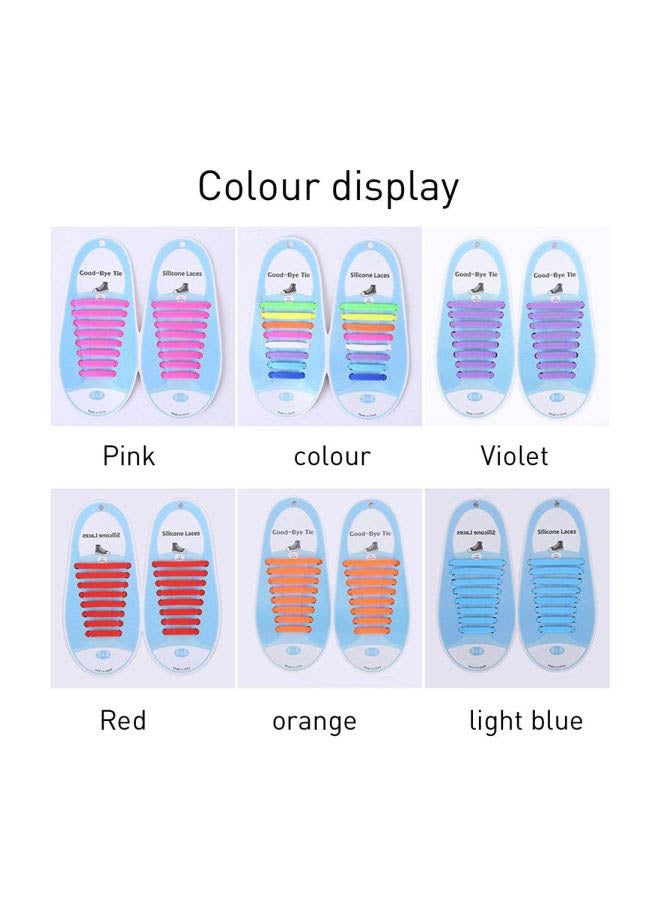 Generic - Silicone Shoe Laces Multicolour - Image 1
