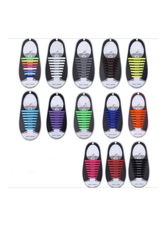 Generic - Silicone Shoe Laces Multicolour - Image 1