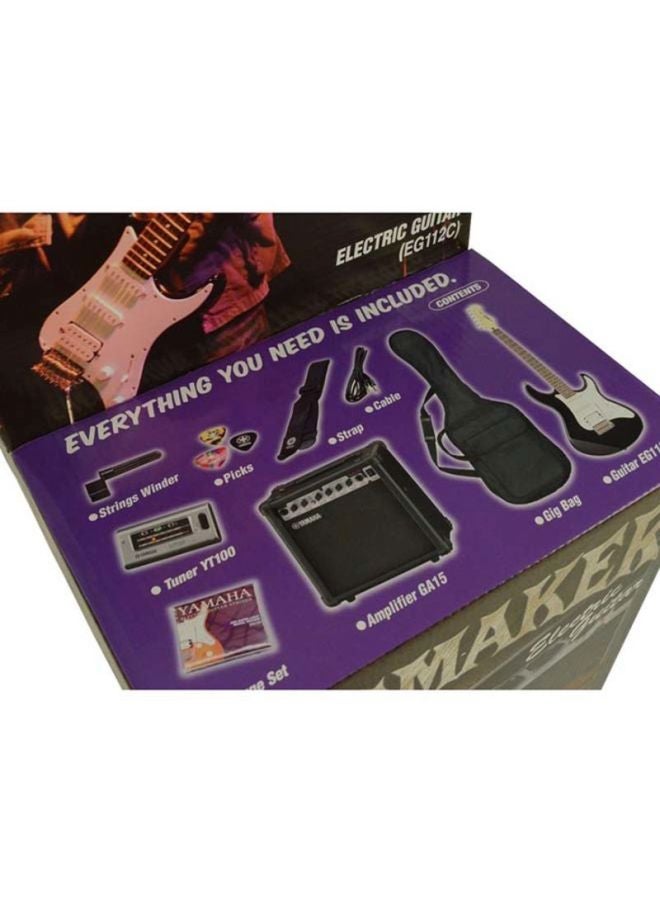 ياماها جيتار كهربائي مزود بمضخم - Image 3