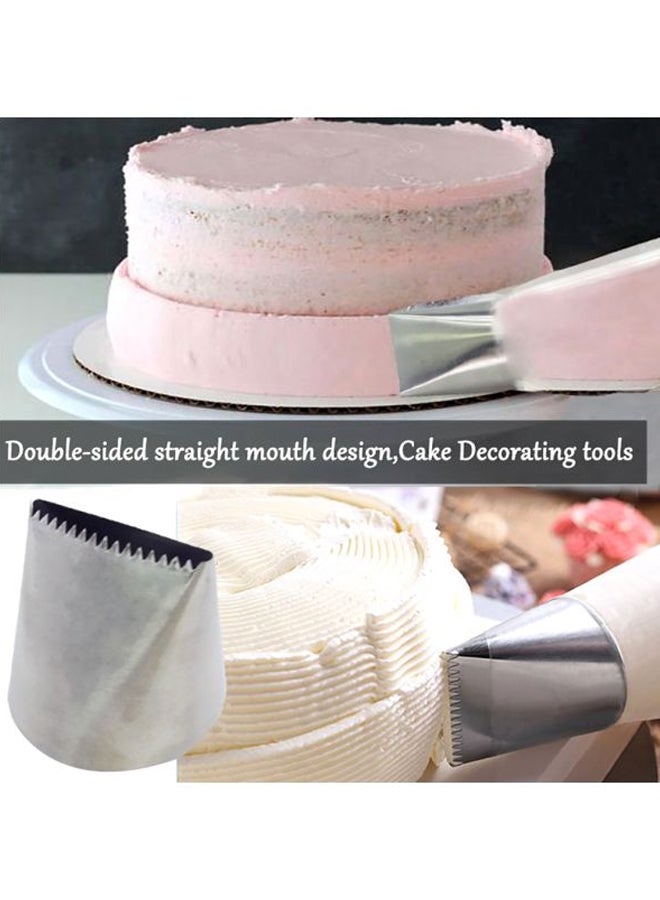 فوهة تزيين كريمة الكيك فضي 4.7x5سم - Image 5