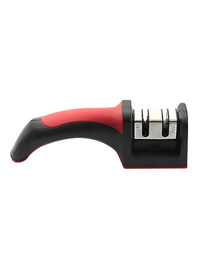 2-Slot Knife Sharpener Black/Red/Silver 20.5x7x6cm - Image 1