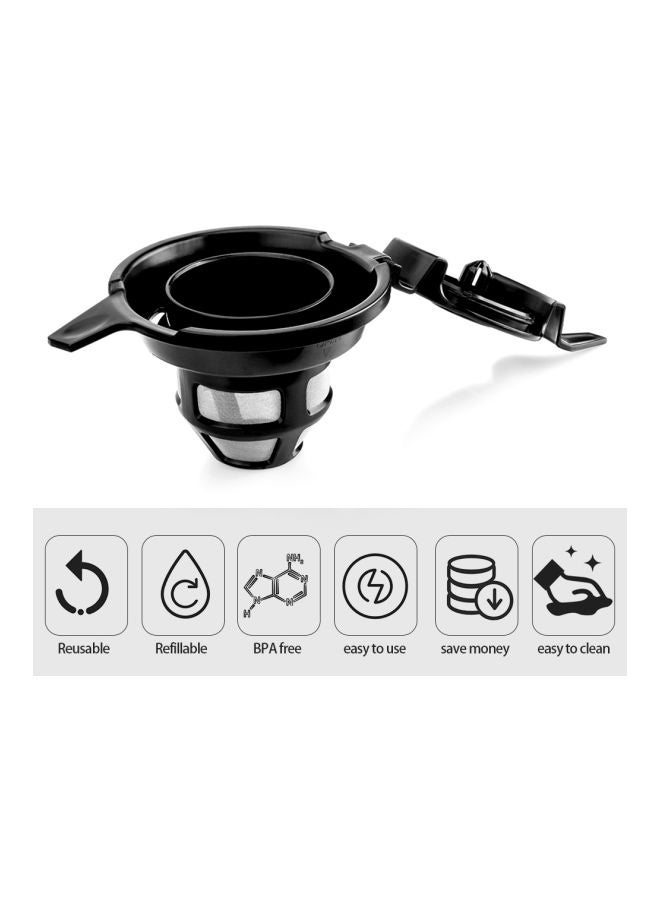 Refillable Coffee Filter Cup Black 12.3x7.2x9.5cm  - Image 4