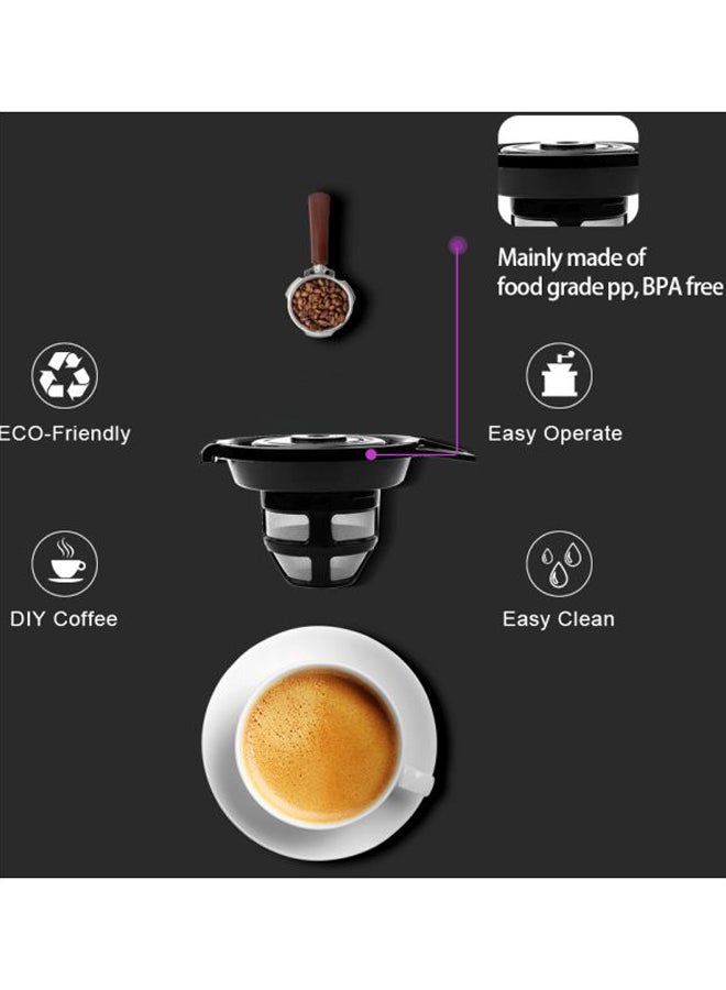 Refillable Coffee Filter Cup Black 12.3x7.2x9.5cm  - Image 5