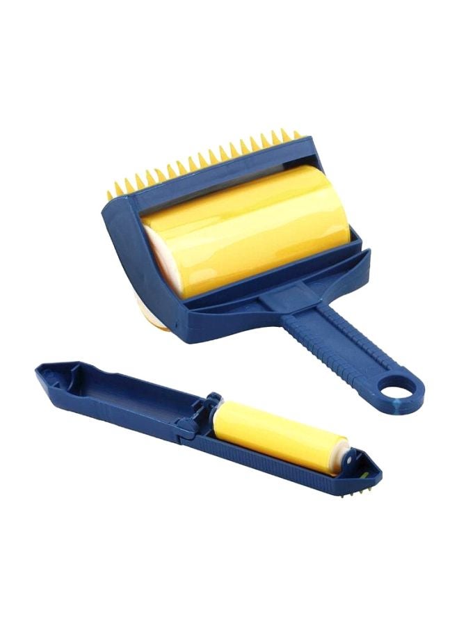 Generic Sticky Picker Upper Buddy Roller Yellow/Blue 
