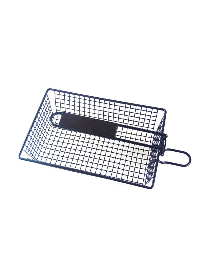 Generic - Non-Stick Grill Basket With Lid Silver - Image 1