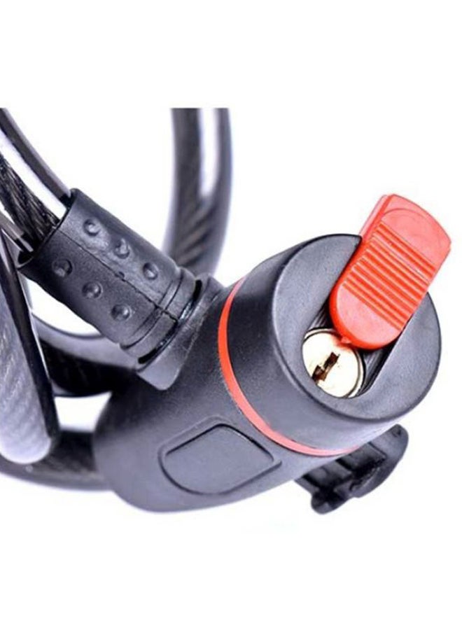 Generic - Anti-Theft Wire Lock With 2 Keys 1.2x100x1.2cm - Image 1