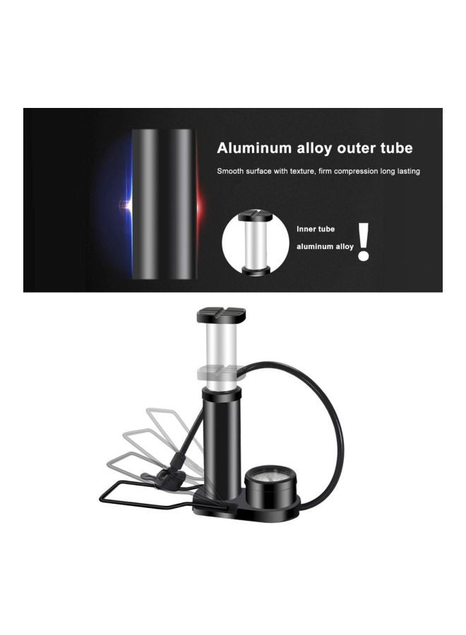 Generic Mini Tire Inflator Air Pump With Barometer 0.5x7x19cm  - Image 2