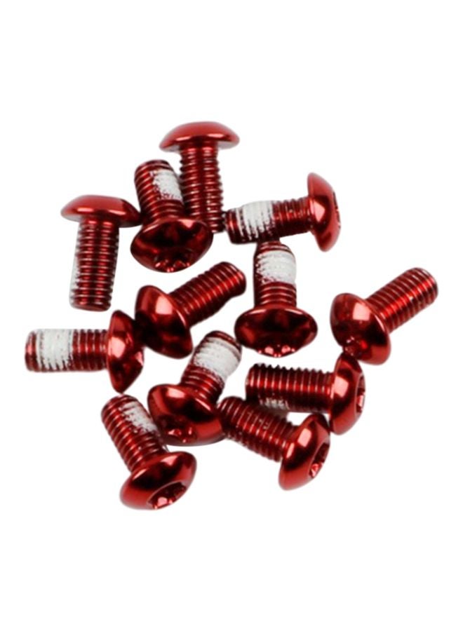 Generic 12-Piece Mountain Bike Bicycle Disc Brakes Rotor Screw Set 0.5x1cm  - Image 1