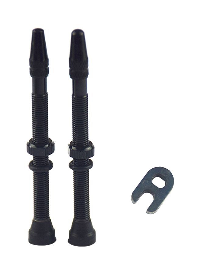 Generic 2-Piece Tubeless Tires Valve Stems For Bicycle 4.8x2x2cm - Image 1