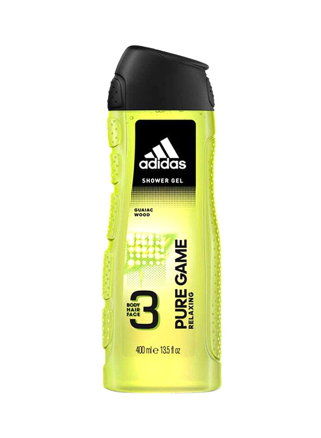 Adidas Pure Game 3In1 Body, Hair And Face Shower Gel Multicolour 400ml - Image 1