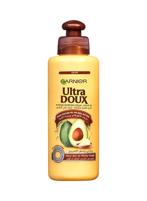 Ultra Doux Avocado Oil And Shea Butter Intense Nourishment Leave-In Cream Yellow 200ml