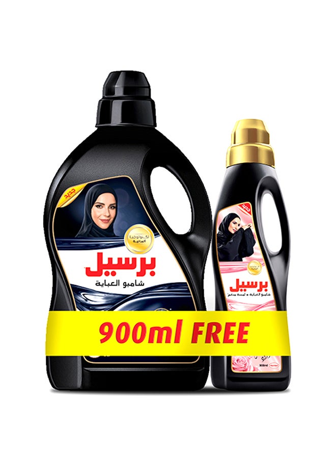 Persil Abaya Shampoo Liquid Detergent With A Unique 3D Formula For Black Colour Renewal Abaya Cleanliness And Long-Lasting Fragrance Classic With 2In1 Abaya Wash Shampoo Rose Black 3.9Liters 