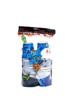 Fun 50-Piece Disposable Cups Blue  - Image 1