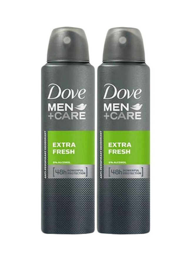 Dove Pack Of 2 Extra Fresh Antiperspirant Deodorant 150ml