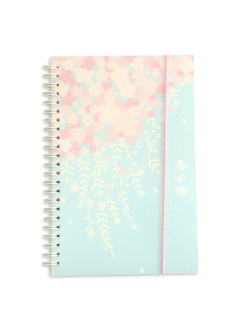 A5 Grid Notepad Blue/Pink