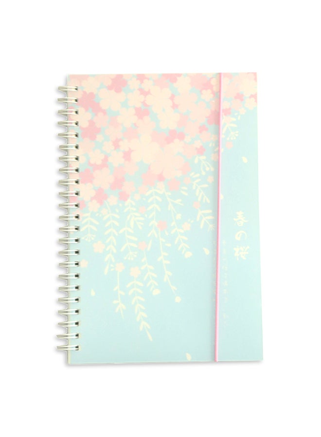 A5 Grid Notepad Blue/Pink