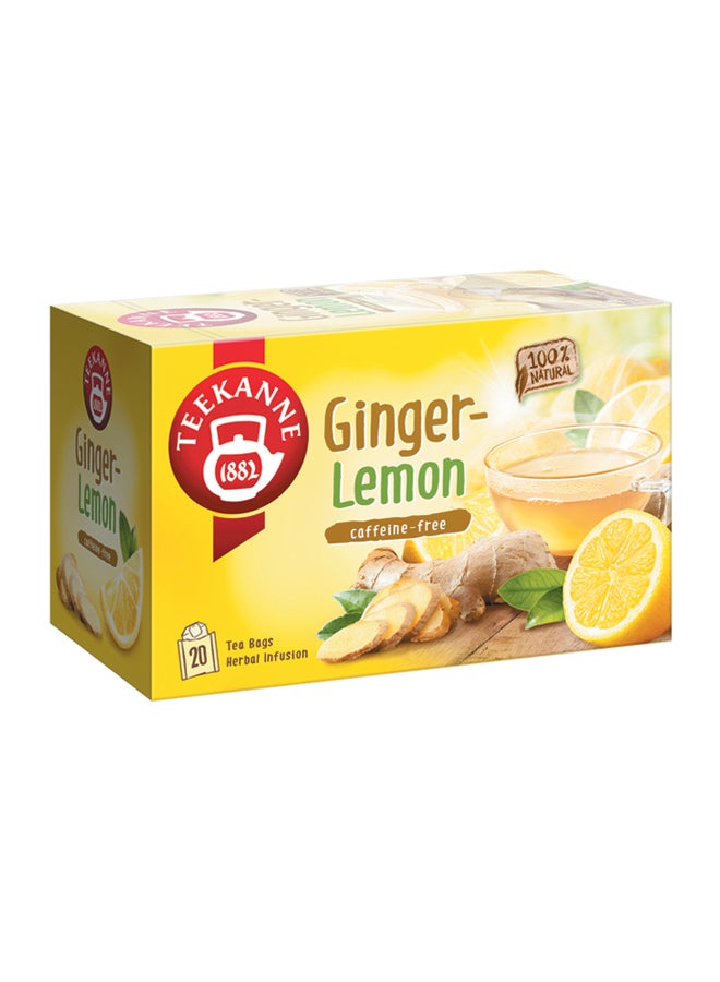 Teekanne Ginger Lemon Herbal Infusion Tea 20 Bags 35grams  - Image 1