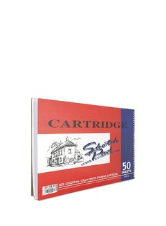 THE BOOKSHOP The Book Shop Sketch Cartridge,42X29.5 cm,50 Sheets Red/Blue/White 