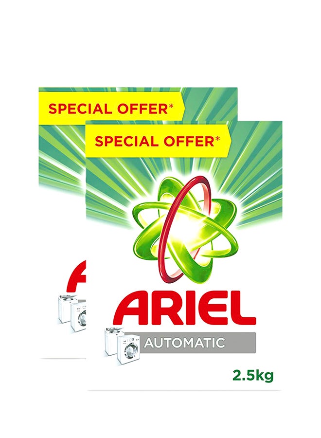 Ariel Pack Of 2 Detergent Powder Special Offer 2 x 2.5kg  - Image 1
