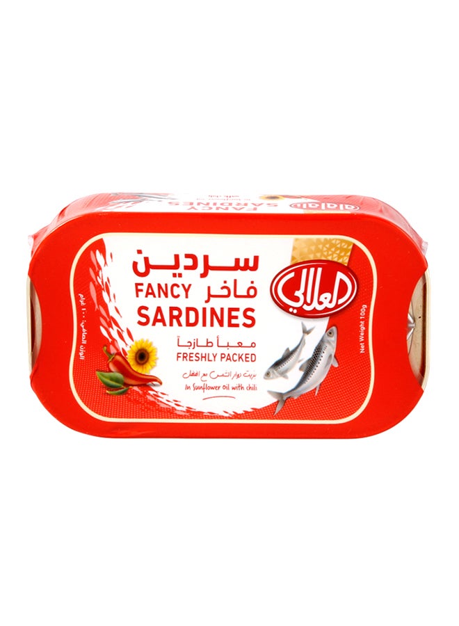 Al Alali Fancy Sardines In Sunflower Oil With Chili 100grams - Image 1