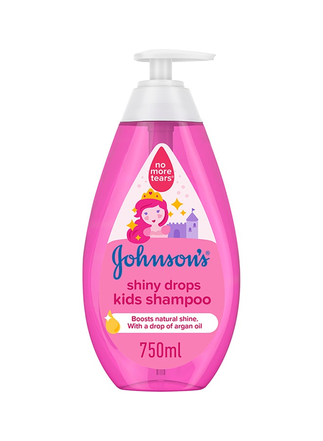 Johnson's - No More Tears Kids Shiny Drops Shampoo With Drop Of Argan Oil- 750 ml - Image 1