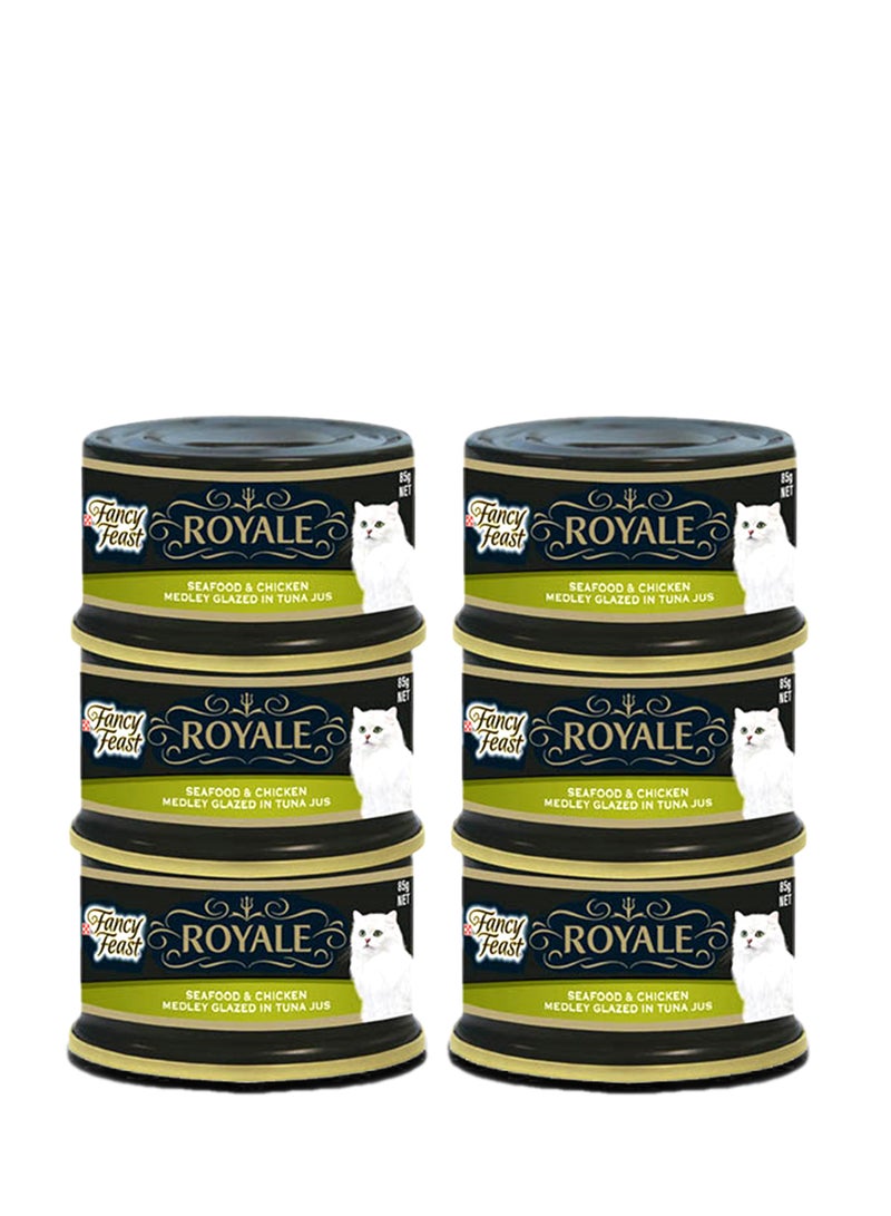 PURINA Fancy Feast Royale Seafood And Chicken 85g Pack of 6 - Image 1