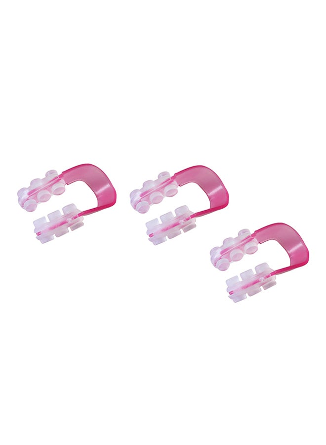 مشبك رفع الأنف من 3 قطع وردي