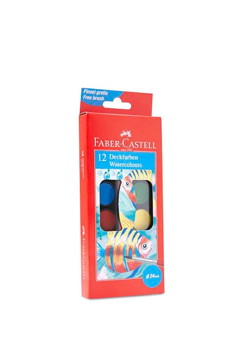 Faber-Castell Water Color 12 Colors with a Brush Multicolour