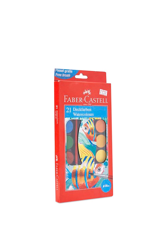 FABER-CASTELL - faber-Castell-Water ColoursCase Pan diameter:3cm Multicolour - Image 1