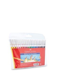 Faber-Castell 20 Fibre -Tip Color Marker 155120 Multicolour