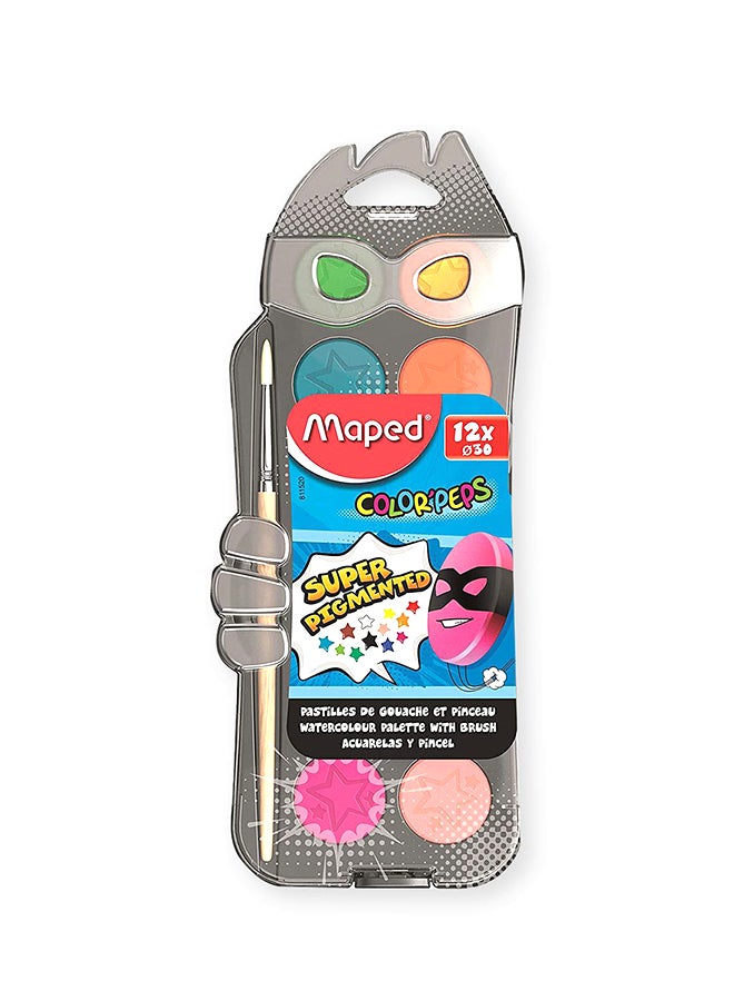 مابد لوحة الألوان المائية كولور بيبس مع فرشاة متعدد الألوان - Image 1