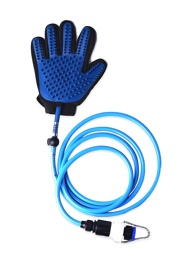 Carno Pet Shower Grooming Glove Blue/Black - Image 1