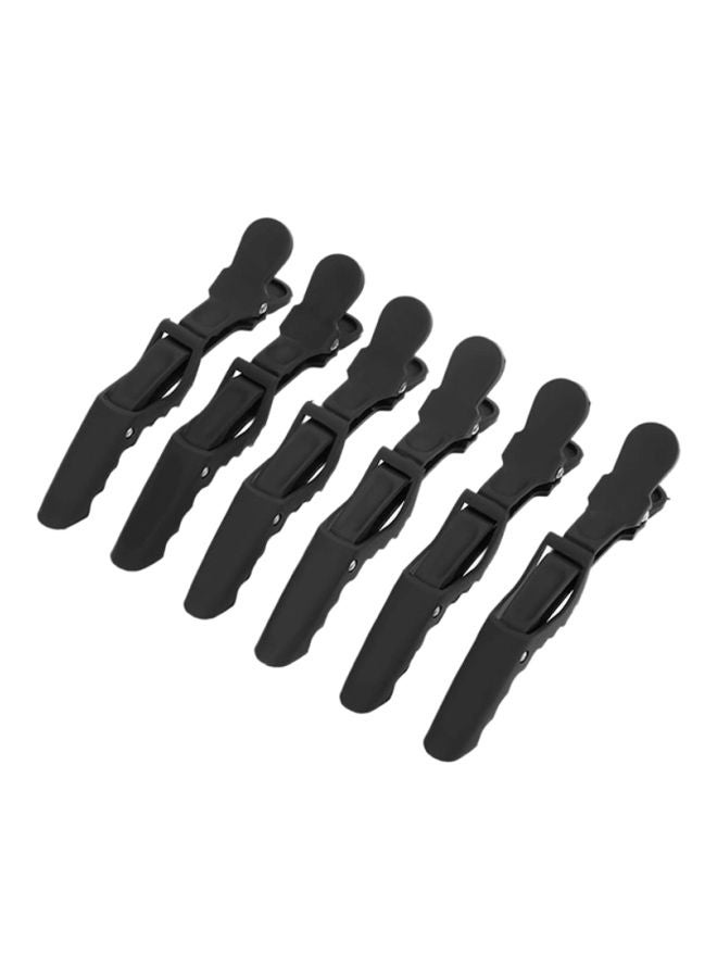 آنسيلف مجموعة مشابك للشعر مكونة من 6 قطع أسود - Image 1