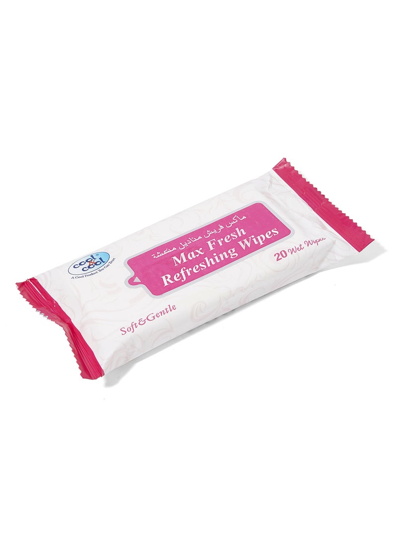 كول اند كول مناديل ماكس فريش المنعشة 20 منديل