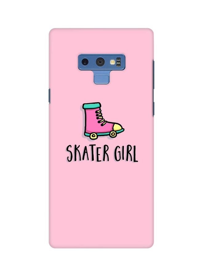 ستايلايزد غطاء حماية من سلسلة سناب كلاسيك بطبعة عبارة "Skater Girl" لهاتف سامسونج جالاكسي نوت 9 وردي/ أسود/ أخضر - Image 1