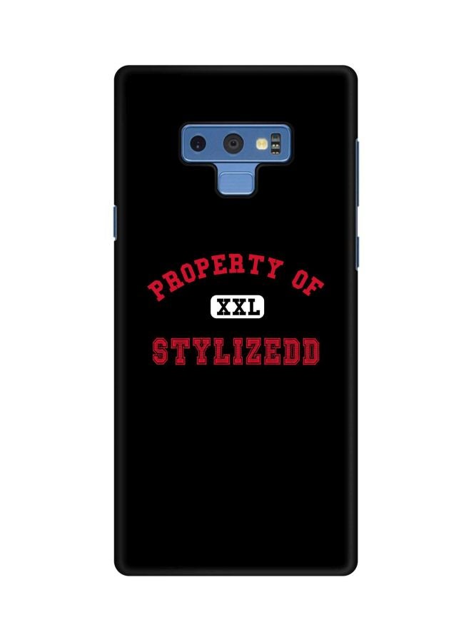 Stylizedd Snap Classic Series Property Of Printed Case Cover For Samsung Galaxy Note 9 Black/Red/White - Image 1