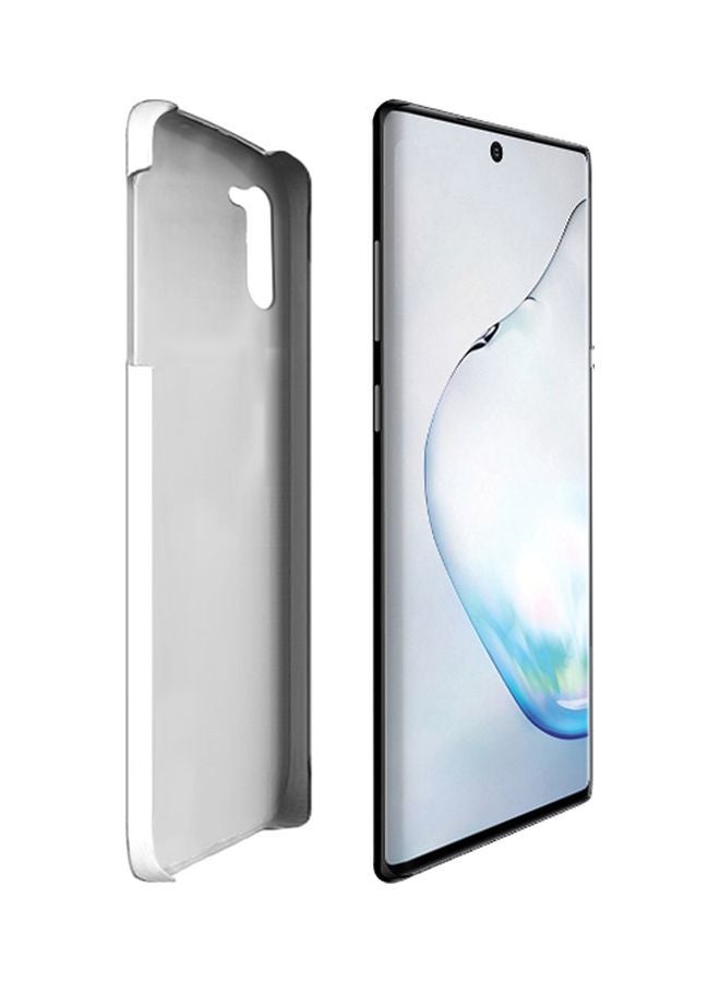 Stylizedd Snap Classic Series Arabian Stallion Printed Case Cover For Samsung Galaxy Note10 White/Black - Image 2