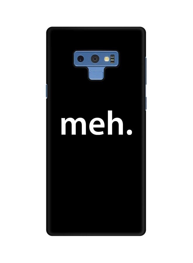 Stylizedd Snap Classic Series Meh Printed Case Cover For Samsung Galaxy Note9 Black/White  - Image 1