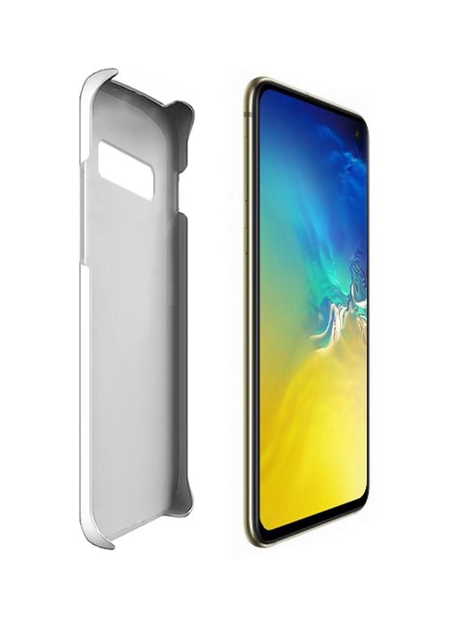 Stylizedd Snap Classic Series Never Give Up Printed Case Cover For Samsung Galaxy S10e Black/White - Image 2